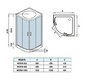 Душевая кабина WeltWasser WW500 Werra 1002 100x100 10000003227 профиль Хром стекло прозрачное