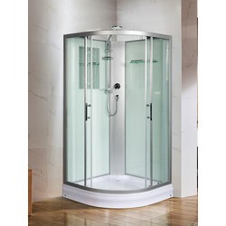 Душевая кабина WeltWasser WW500 Werra 1001 100x100 10000003224 профиль Хром стекло прозрачное