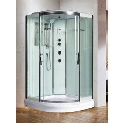 Душевая кабина WeltWasser WW500 Emmer 11015 110x110 10000003286 профиль Хром стекло прозрачное