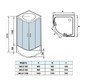 Душевая кабина WeltWasser WW500 Halle 802 80x80 10000003241 профиль Хром стекло прозрачное