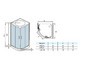 Душевая кабина WeltWasser WW500 Werra 804 80x80 10000003231 профиль Хром стекло прозрачное