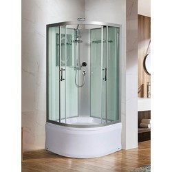 Душевая кабина WeltWasser WW500 Halle 1001 100x100 10000003240 профиль Хром стекло прозрачное