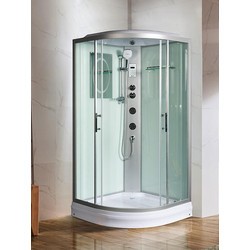 Душевая кабина WeltWasser WW500 Werra 1004 100x100 10000003233 профиль Хром стекло прозрачное