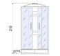 Душевая кабина River Nara Light 100x100 МТ 10000002955 с поддоном