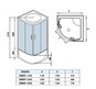 Душевой бокс WeltWasser WW500 Emmer 13555-2 135х135 10000004657 профиль Хром стекло прозрачное