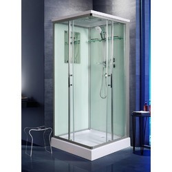 Душевая кабина WeltWasser WW500 Laine 1002 100x100 10000003263 профиль Хром стекло прозрачное