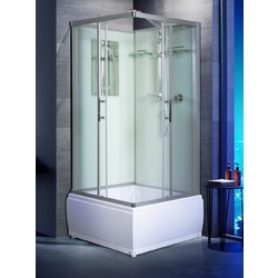 Душевая кабина WeltWasser WW500 Aller 901 90x90 10000003254 профиль Хром стекло прозрачное
