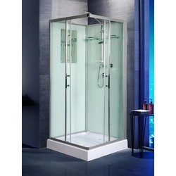 Душевая кабина WeltWasser WW500 Laine 801 80x80 10000003258 профиль Хром стекло прозрачное