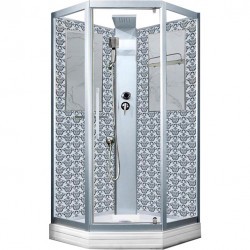 Душевая кабина Niagara Lux NG-7717WBK 100x100 без гидромассажа