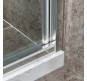 Душевой уголок Vincea Slim-U 120x90 VSR-2SU9012CLB профиль Черный матовый стекло прозрачное