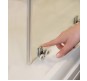 Душевой уголок Ravak Blix Slim BLSCP4-80 80x80 X3BM40C00Z1 профиль Хром стекло Transparent