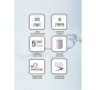 Душевой уголок Ravak Blix Slim BLSCP4-80 80x80 X3BM40C00Z1 профиль Хром стекло Transparent