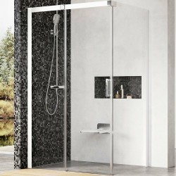 Душевой уголок Ravak Matrix MSDPS 100х100 L 0WLAA100Z1 профиль Белый стекло Transparent