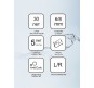Душевой уголок Ravak Matrix MSDPS 100х100 L 0WLAA100Z1 профиль Белый стекло Transparent