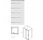 Душевой уголок Ravak Matrix MSDPS 110x80 L 0WLD4100Z1 профиль Белый стекло Transparent