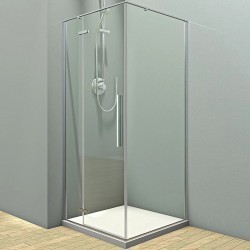 Душевой уголок Veconi Rovigo RV-073 80x90 RV073-8090-01-C4 профиль Хром стекло прозрачное