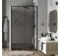 Душевая дверь WasserKRAFT Dill 120 61S05 профиль Черный матовый стекло прозрачное