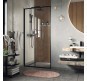 Душевая дверь WasserKRAFT Dill 120 61S05 профиль Черный матовый стекло прозрачное