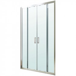 Душевая дверь Berges Wasserhaus Porta 120-140 063101 профиль Хром сильвер стекло прозрачное