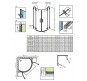 Душевая дверь Radaway Euphoria PDD 90 R 383001-01R профиль Хром стекло прозрачное