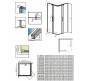 Душевая дверь Radaway Espera KDD 90 R 380151-01R профиль Хром стекло прозрачное