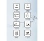Душевая дверь Ravak Supernova ASRV3-90 15V70U0211 профиль Сатин витраж пластик Pearl