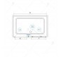 Душевая дверь RGW Classic CL-14B 130 32091413-14 профиль Черный стекло прозрачное