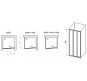 Душевая дверь Ravak Supernova ASDP3-100 00VA01R2Z1 профиль Белый стекло Transparent