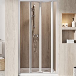 Душевая дверь Ravak Supernova SDZ3-90 02V701O2Z1 профиль Белый стекло Transparent