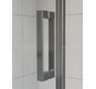 Душевая дверь Vincea Flex 90 VDP-1F900CLB профиль Черный стекло прозрачное