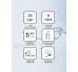 Душевая дверь Ravak 10° 10RV2K-110 1ZJD0100Z1 профиль Белый стекло Transparent