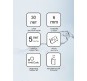 Душевая дверь Ravak Pivot PDOP1-80 03G40100Z1 профиль Белый ручка Хром стекло Transparent