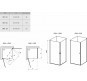 Душевая дверь Ravak Chrome CRV1-90 1QV70C01Z1 профиль Хром стекло Transparent