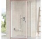 Душевая дверь Ravak Chrome CRV1-90 1QV70101Z1 профиль Белый стекло Transparent