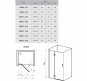 Душевая дверь Ravak Smartline SMSD2-90 В R 0SP7BA00Z1 профиль Хром стекло Transparent