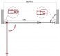 Душевая дверь BelBagno Etna 90 ETNA-B-11-30+60-C-Cr профиль Хром стекло прозрачное