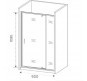 Душевая дверь Good Door Orion WTW-PD-90-G-CH 90 профиль Хром стекло Grape