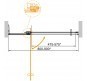 Душевая дверь Cezares Slider 90 SLIDER-B-1-80/90-BR-Cr профиль Хром стекло бронзовое
