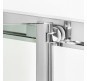 Душевая дверь New Trendy Alta Chrome 90 D-0088A профиль Хром стекло прозрачное
