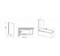 Шторка на ванну Ravak Pivot PVS1-80 79840300Z1 профиль Черный стекло Transparent