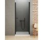 Душевая дверь New Trendy New Soleo Black 90 D-0211A профиль Черный стекло прозрачное