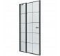 Душевая дверь New Trendy New Soleo Black 90 L D-0279A профиль Черный стекло прозрачное