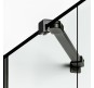 Душевая дверь New Trendy New Soleo Black 90 R D-0293A профиль Черный стекло прозрачное