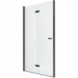 Душевая дверь New Trendy New Soleo Black 90 L D-0223A профиль Черный стекло прозрачное