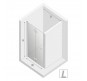 Душевая дверь New Trendy New Soleo Black 90 L D-0223A профиль Черный стекло прозрачное