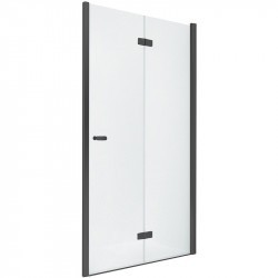 Душевая дверь New Trendy New Soleo Black 90 R D-0224A профиль Черный стекло прозрачное