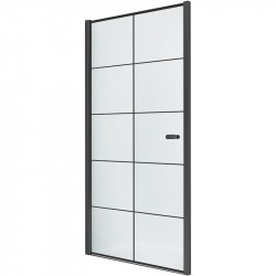 Душевая дверь New Trendy New Varia Black 90 D-0277A профиль Черный стекло прозрачное