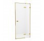 Душевая дверь New Trendy Avexa Gold 100 R EXK-1719 профиль Брашированное золото стекло прозрачное