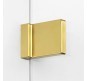 Душевая дверь New Trendy Avexa Gold 110 L EXK-1720 профиль Брашированное золото стекло прозрачное