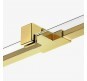 Душевая дверь New Trendy Avexa Gold 110 R EXK-1721 профиль Брашированное золото стекло прозрачное